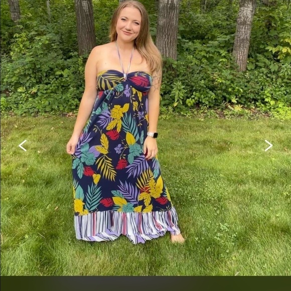 Fuzzi Tropical Printed Maxi